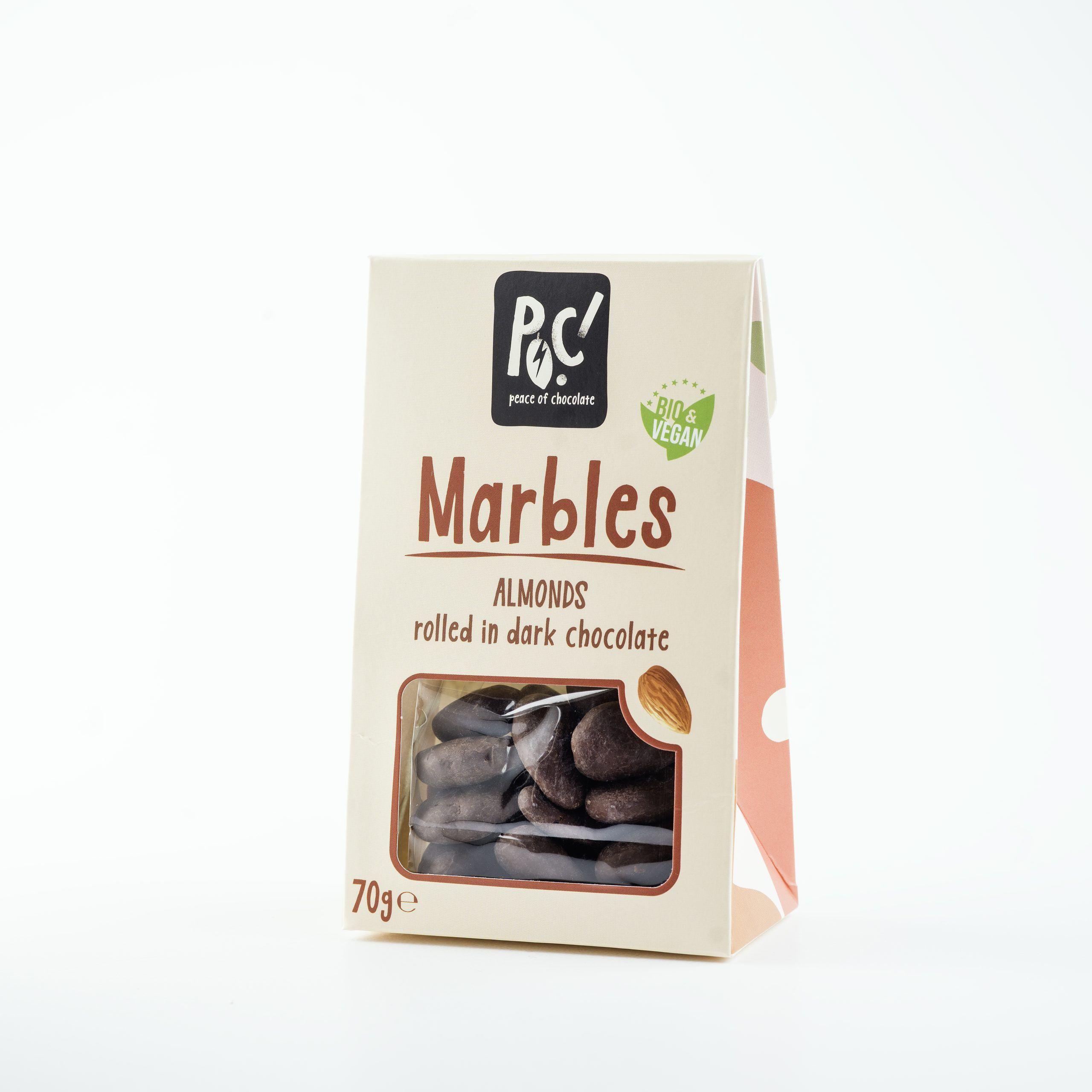 Marbles - Migdale învelite în ciocolată ECO