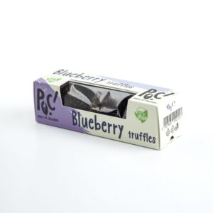 Trufe de ciocolata neagră cu afine, ecologice