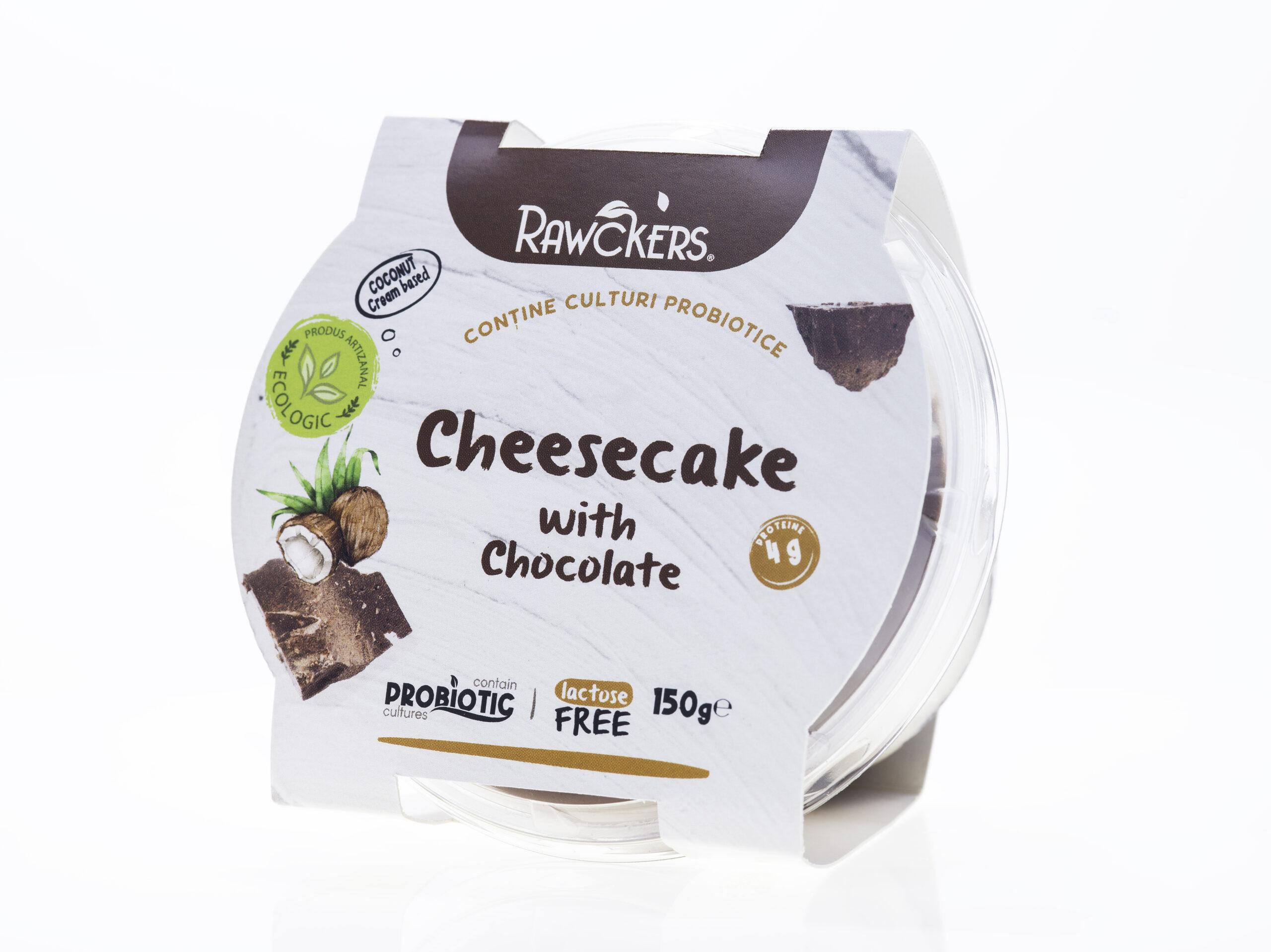 Cheesecake ECO din cremă de cocos, cu ciocolată