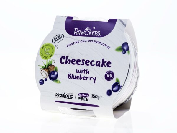 Cheesecake ECO din cremă de cocos, cu afine