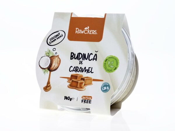 Budincă ECO din cremă de cocos, cu caramel
