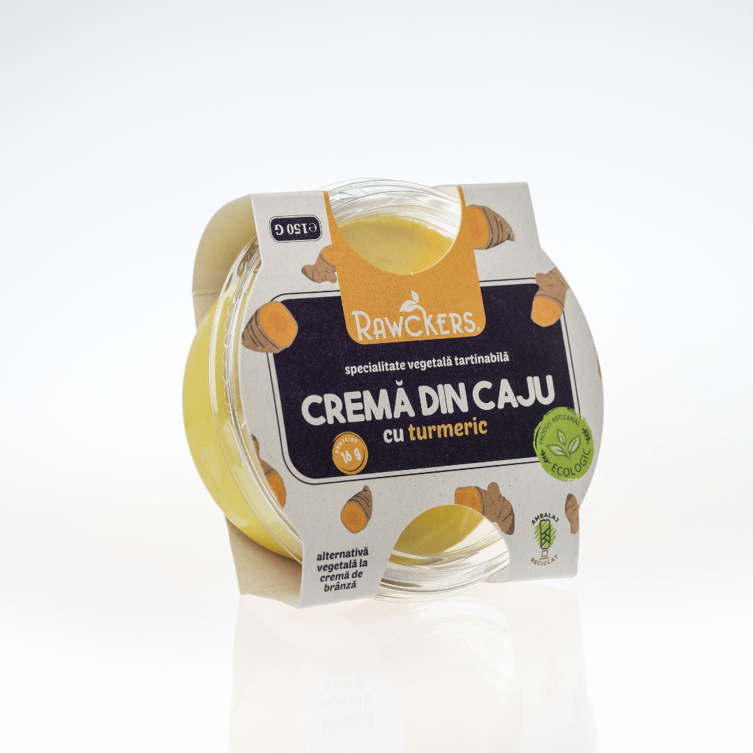 Cremă din caju ECO, cu turmeric