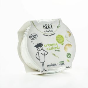Creamy Cashew Herbs-  alternativă vegetală la cremă de brânză din nucicaju ECO, cu mix de verdețuri