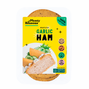 Alternativă vegetală la șuncă cu usturoi