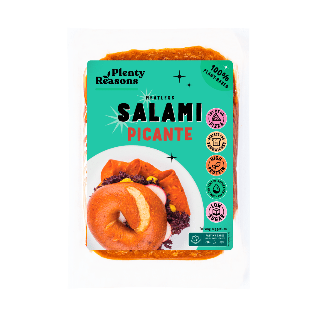 Alternativă vegetală la Salami, picant