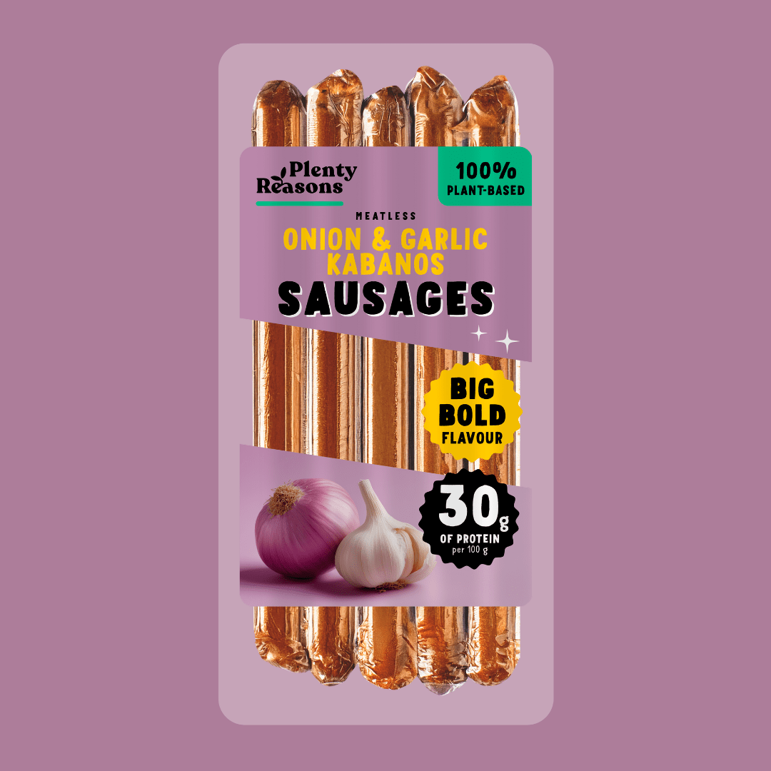 Alternativă vegetală la cârnați Kabanos, cu ceapă și usturoi