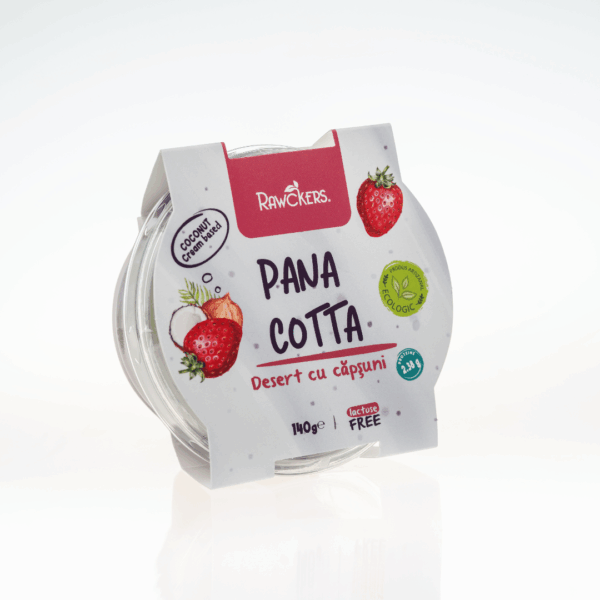 Pana cotta ECO - desert cu căpșuni
