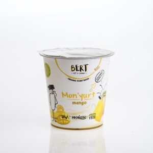 Monyurt Mango - Alternativă vegetală la iaurt din cremă de cocos ECO, cu mango
