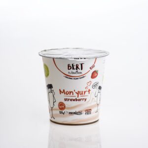 Monyurt Strawberry – alternativă vegetală la iaurt din nuci de caju ECO, cu căpșuni
